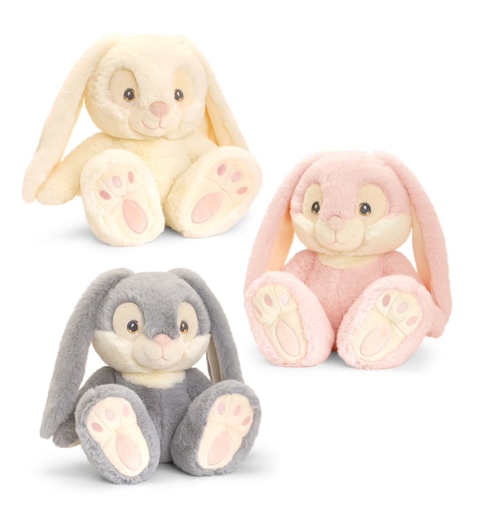Keeleco 22cm Patchfoot Assorted Rabbits Slippers - Cozy Home & Garden Footwear