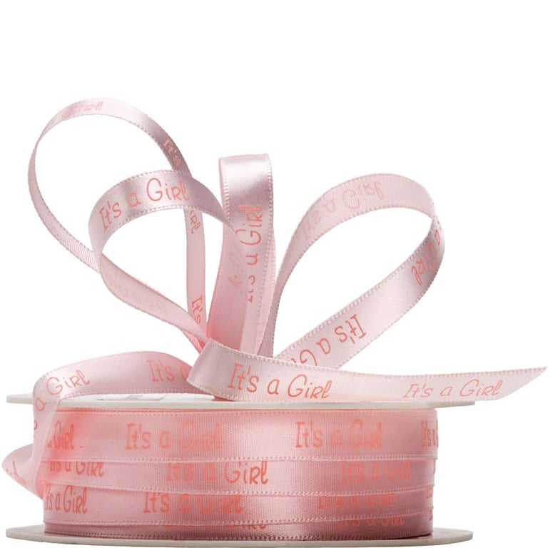 Pink Satin Ribbon 10mm - Baby Girl s Special Occasion Decoration