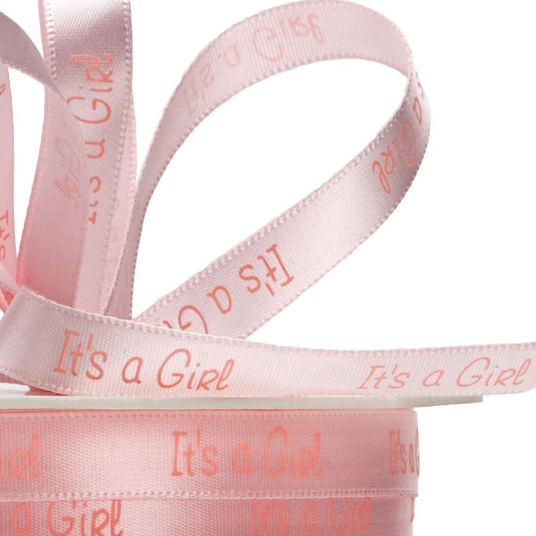 Pink Satin Ribbon 10mm - Baby Girl s Special Occasion Decoration