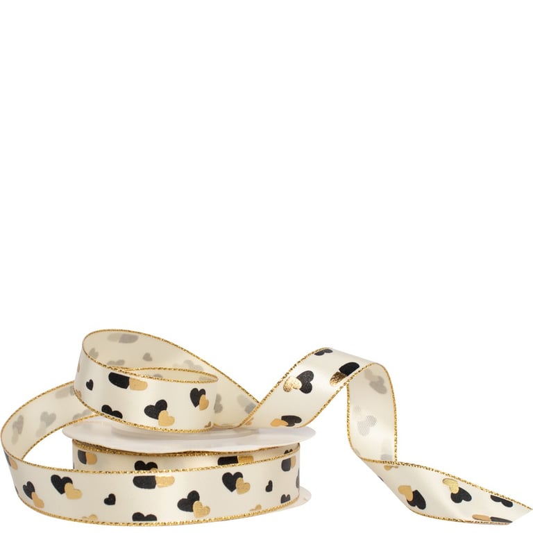 Love Struck Satin Ribbon 16mm - Elegant Home Decor and Bridal Accent