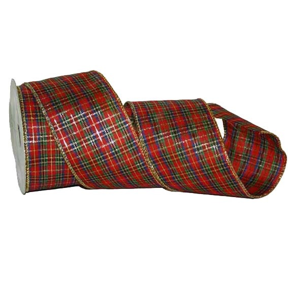 63mm Tartan Ribbon - Decorative Home Decor Craft Floral Ribbon