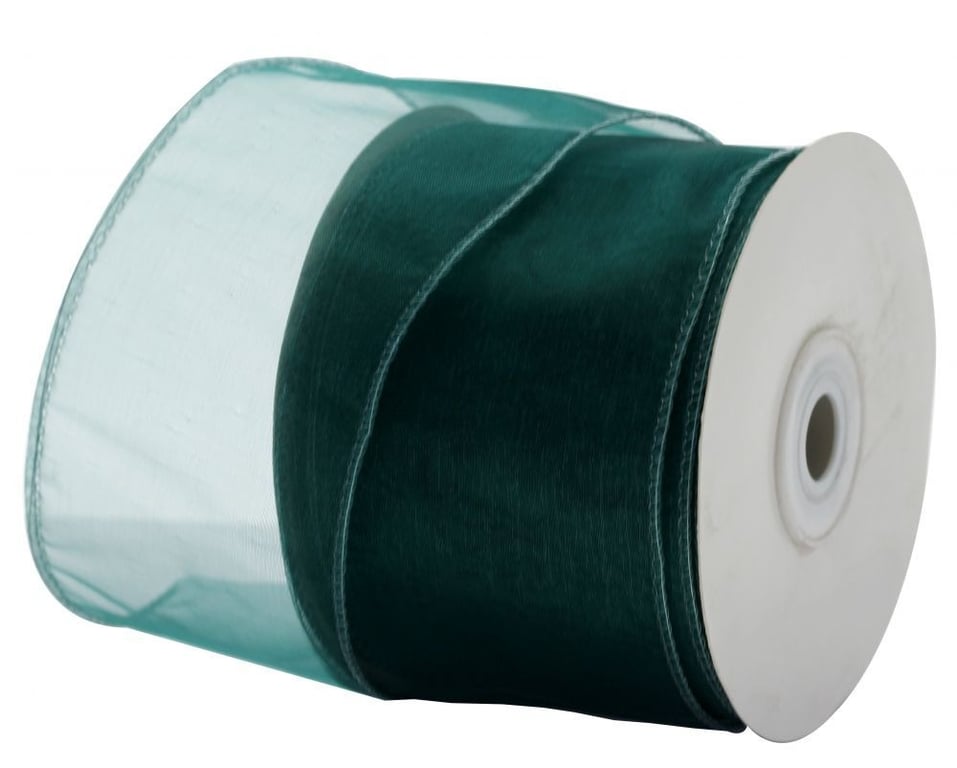 Hunter Green Chiffon Ribbon 70mm - Elegant Home Decor Accent