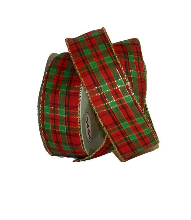 Wired Tartan Ribbons - 10 Yard Craft & Home Decor Ribbon Set