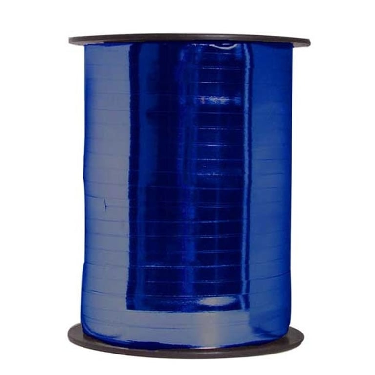 Metallic Blue Curling Ribbon - Home Decor and Wedding Decoration Craft Supply
