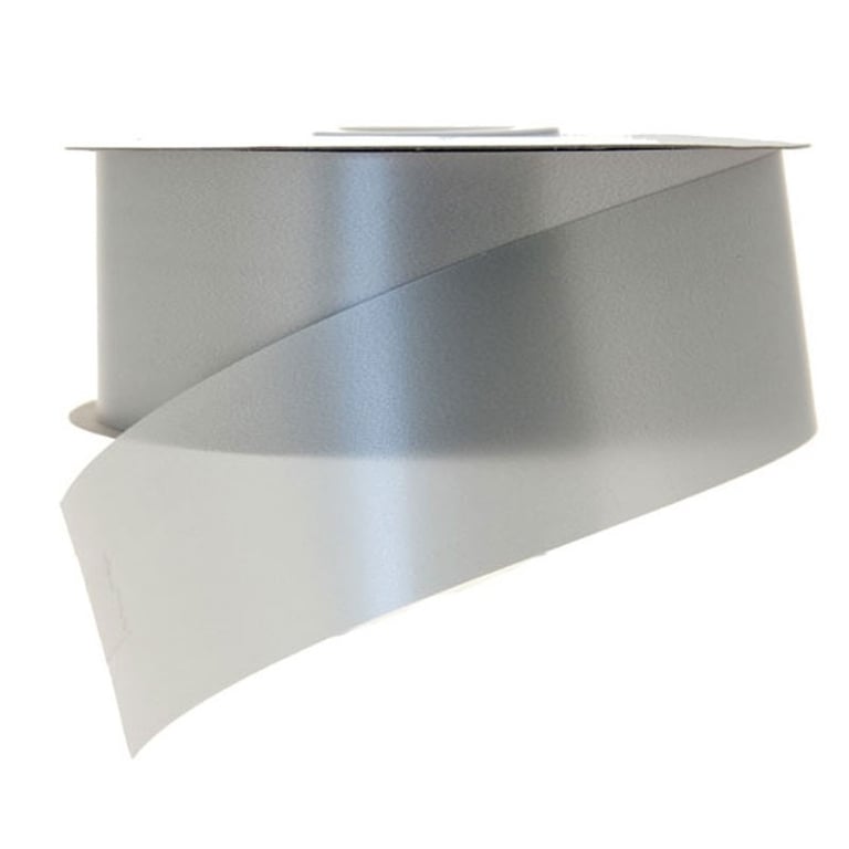 Silver Poly Tear Ribbon - Durable and Shimmering Decorative Accents for Home, Crafting, and Party Use