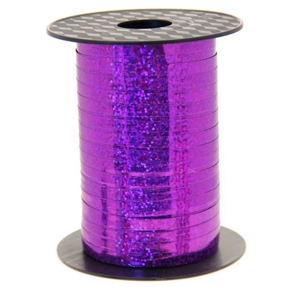 Purple Holographic Curling Ribbon - Add Sparkle to Home & Party Decorations