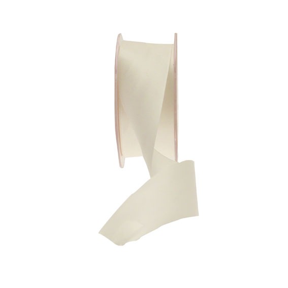 35mm Ivory Satin Ribbon - Elegant Home Decor and Wedding Decoration Accents