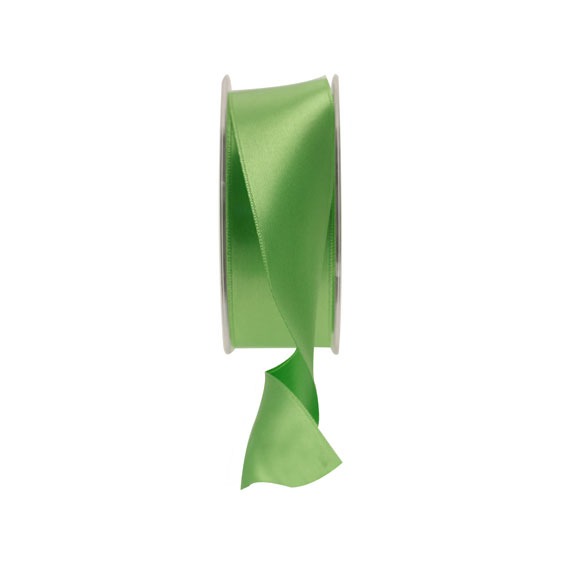35mm Lime Green Satin Ribbon - Perfect for Home Decor, Crafting, and Wedding Decorations
