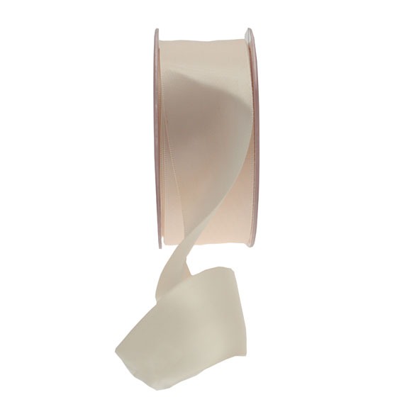 35mm Cream Satin Ribbon for Home Decor and Craft Projects