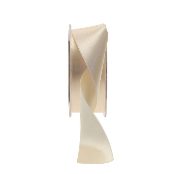 35mm Oyster Satin Ribbon - High-Quality Crafting and Decor Ribbon for Wedding, Home, and Craft Projects