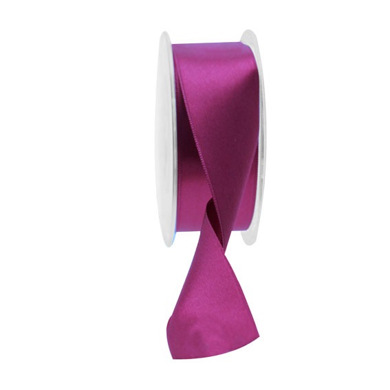 35mm Orchid Satin Ribbon - Elegant Home Decor and Floral Craft Supply