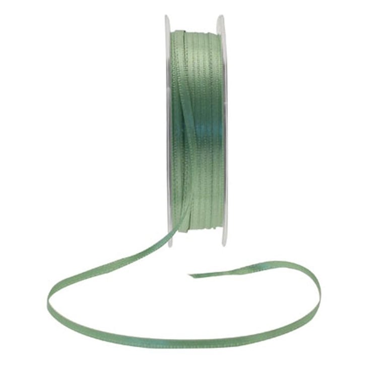 3mm Moss Green Satin Ribbon - High-Quality Craft and Home Decor Ribbon