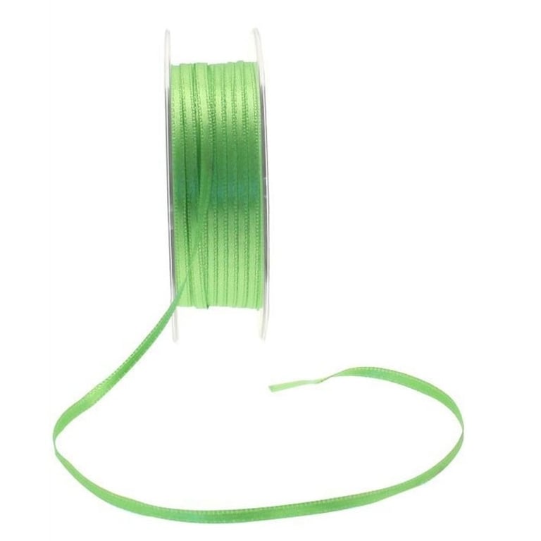 3mm Lime Green Satin Ribbon - Wedding and Home Decor Craft Ribbons for Fashion Accessories