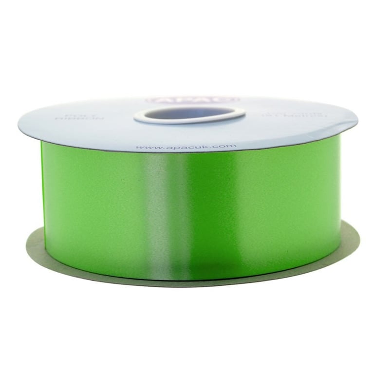 Lime Green 2inch Poly Ribbon - Ideal Home Decor and Craft Supply Ribbon