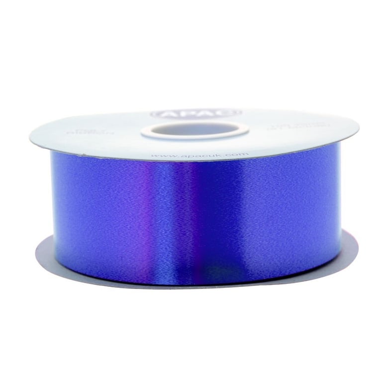 Royal Blue 2-Inch Poly Decorative Ribbon - Perfect for Home Decor and Crafting