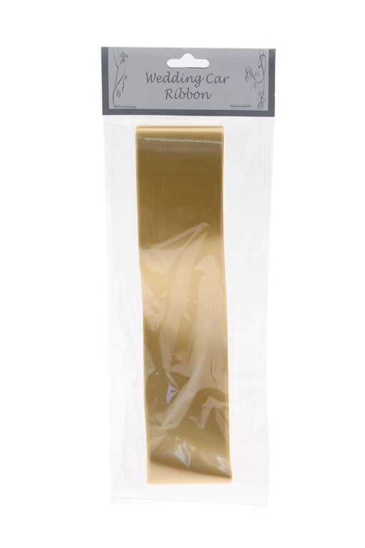Gold Wedding Car Ribbon - Elegant Gold Trim Decoration for Bridal Vehicles