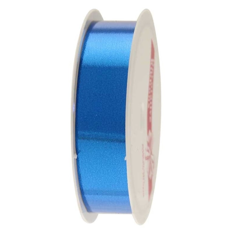 Metallic Blue Satin Ribbon - Decorative Home & Garden Accent or Fashion Accessory