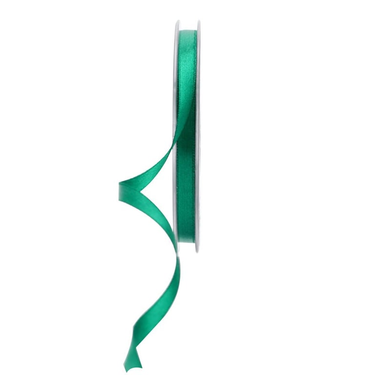 Emerald Satin Ribbon - 6mm x 20m Craft and Home Decor Ribbon