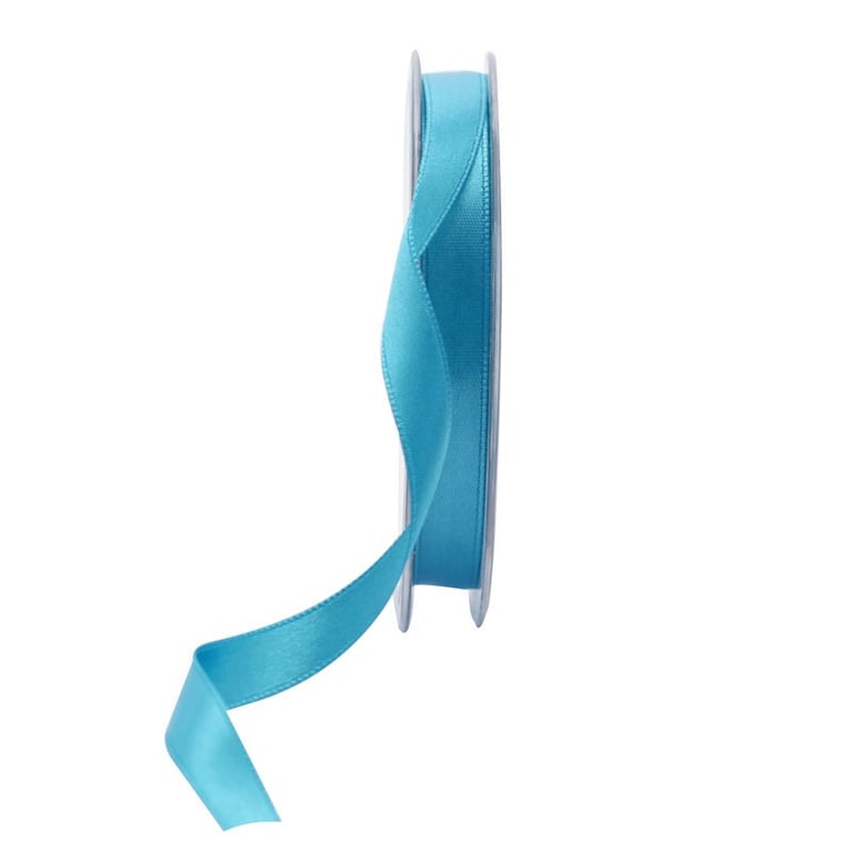 Turquoise Satin Ribbon 10mm - Decorative Home and Craft Supply