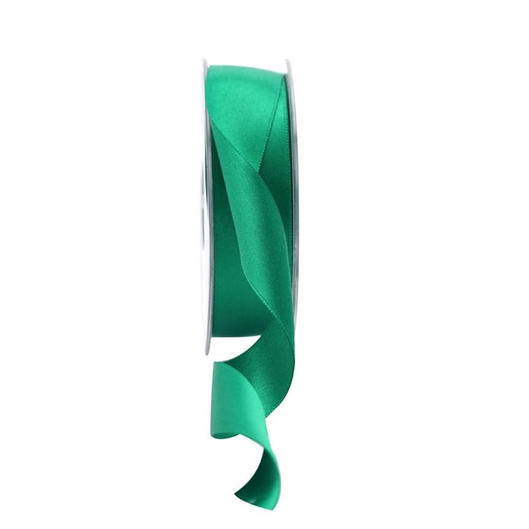 Emerald Satin Ribbon - 25mm Wide, Ideal for Wedding Decorations and Home Craft Projects