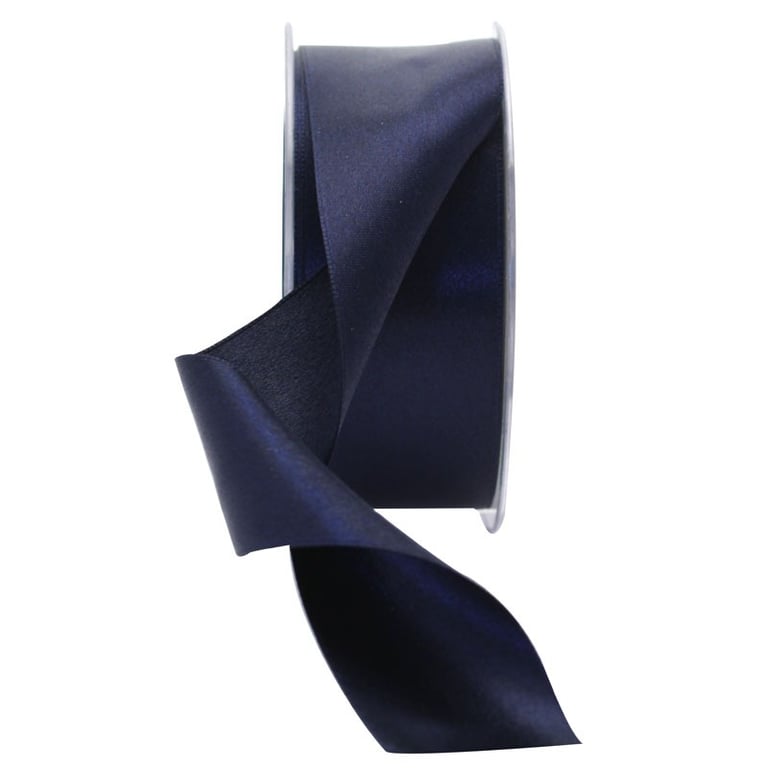 38mm Navy Blue Satin Ribbon - Premium Home Decor and Fashion Accent Ribbon
