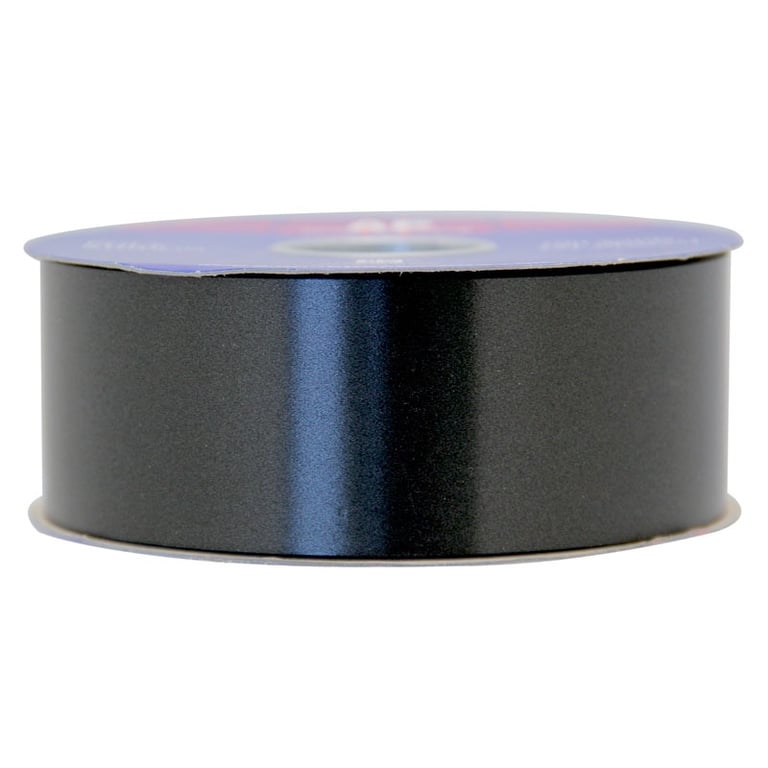 Black Polypropylene Ribbon - Durable Decorative Ribbon for Home and Craft Projects