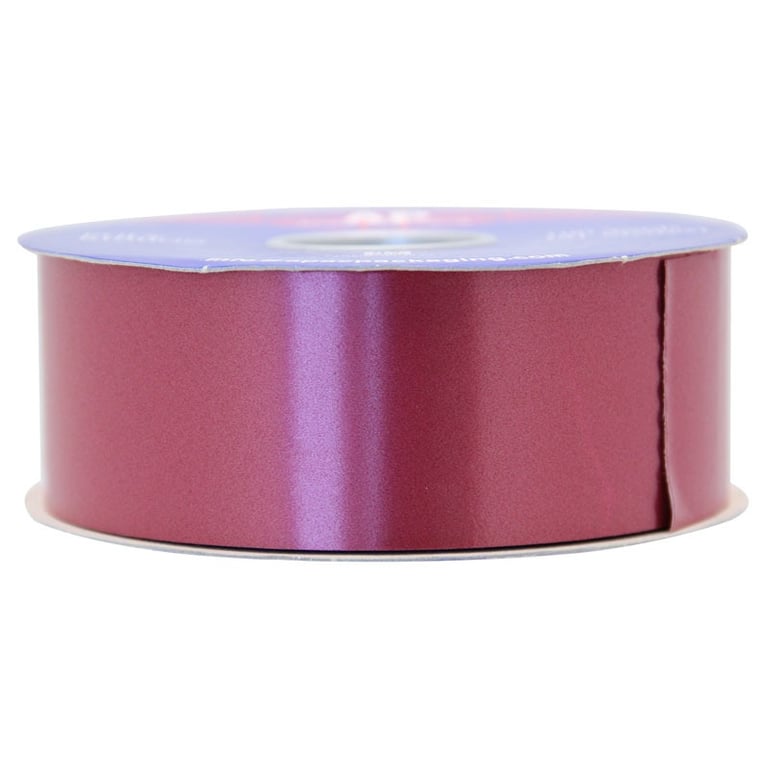 Burgundy Polypropylene Ribbon - High-Quality Craft and Decor Ribbon