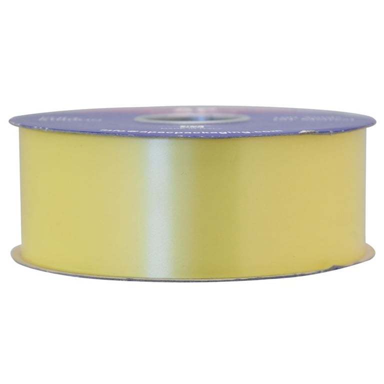 Light Yellow Polypropylene Ribbon - Durable Home Decor Craft Ribbon for Gift Wrapping and Fashion Accessories