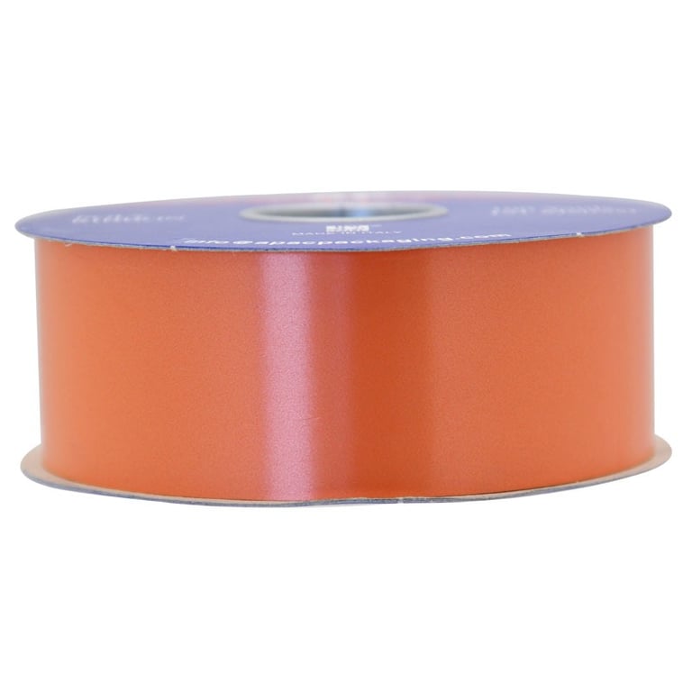 Orange Polypropylene Ribbon - Decorative Home Decor Craft Gift Wrapping Ribbon