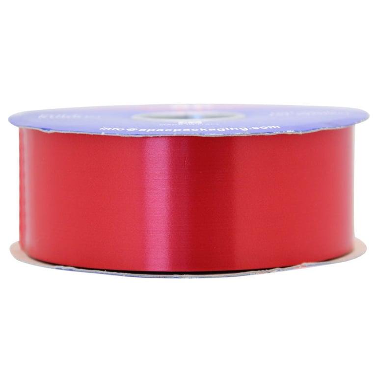 Red Polypropylene Ribbon - Durable Home Decor and Gift Wrapping Ribbon