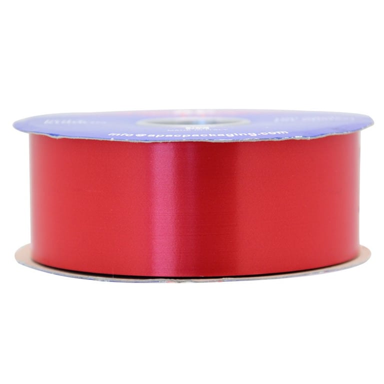 Super Red Polypropylene Ribbon - Durable Home Decor Craft Supply for Packaging and Crafting