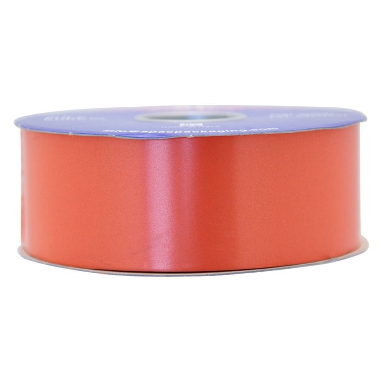 Burnt Orange Polypropylene Ribbon - Decorative Home and Craft Supply