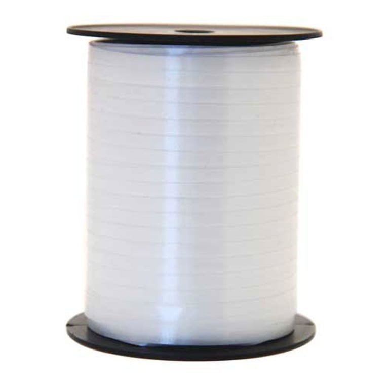 White Curling Ribbon - Elegant Home Decor and Wedding Decoration Craft Ribbon