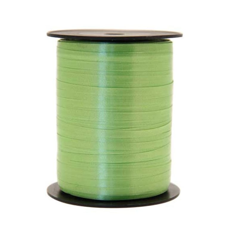 Lime Green 5mm Curling Ribbon - Perfect for Home Decor and Craft Projects, Floral Decoration, 500m Roll