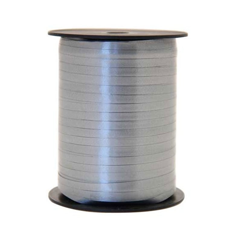 Silver 5mm Curling Ribbon - Wedding Decorations & Home Decor Ribbons (500m)