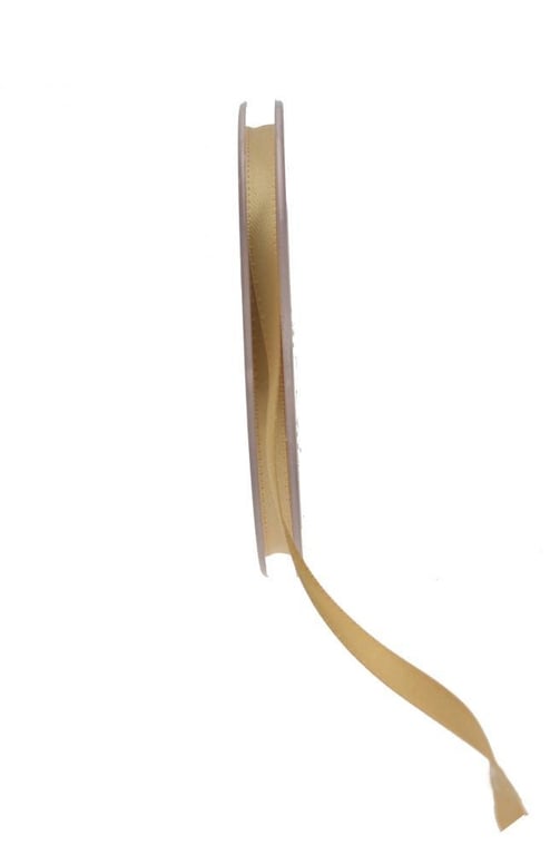 Gold Satin Ribbon - 6mm Wide Home Decor and Wedding Decoration Ribbon