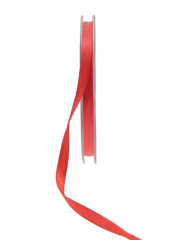 Bright Red Satin Ribbon 20m - Decorative Craft Supplies for Home Decor and Crafting