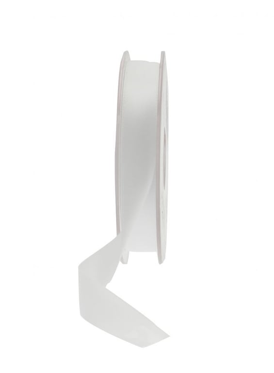 White Satin Ribbon - 15mm Wide Home Decor and Wedding Decoration Craft Ribbon