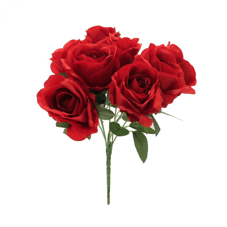 Red Rose Bush - Vibrant Garden Plant for Home & Outdoor Decor