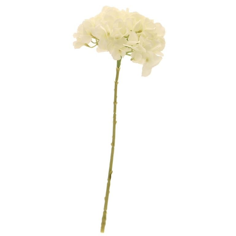 Single Stem Cream Hydrangea - Perfect for Floral Arrangements and Wedding Decorations