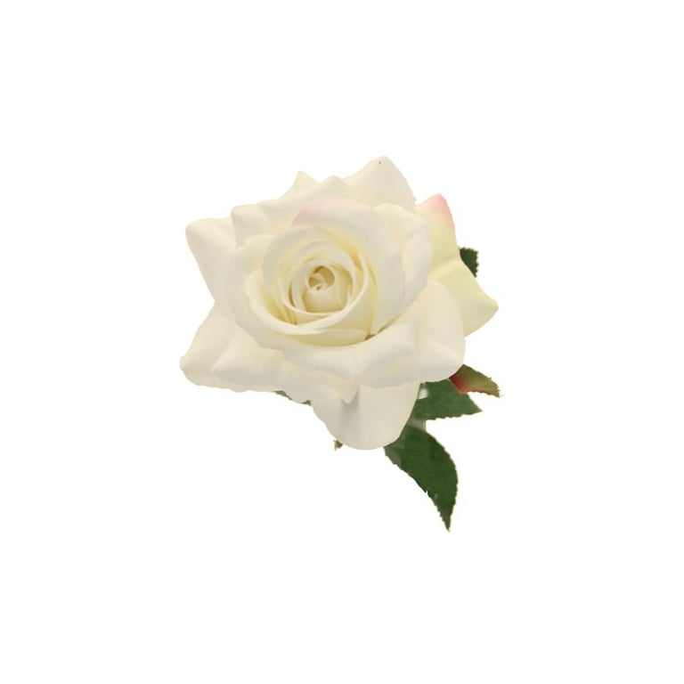 Cream Rose 42cm Indoor Flower Pot - Elegant Home Decor Garden Decoration