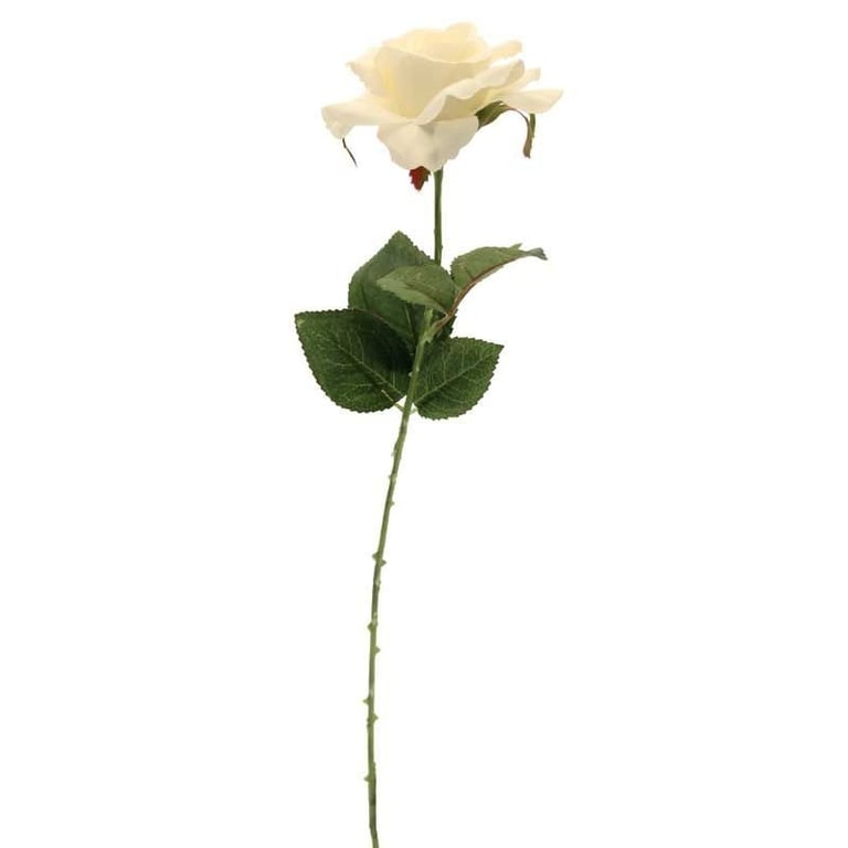 Cream Rose 42cm Indoor Flower Pot - Elegant Home Decor Garden Decoration
