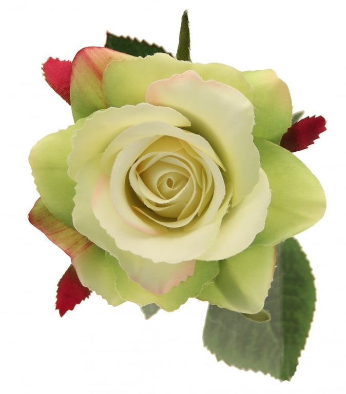 Light Green Rose - 42cm Long-Stemmed Home Decor Plant for Indoor Garden Decoration