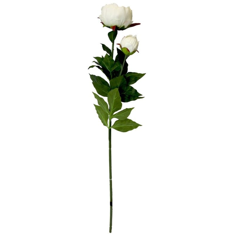 White Peony Flowers - Large 78cm Tall Garden Decor Blooms