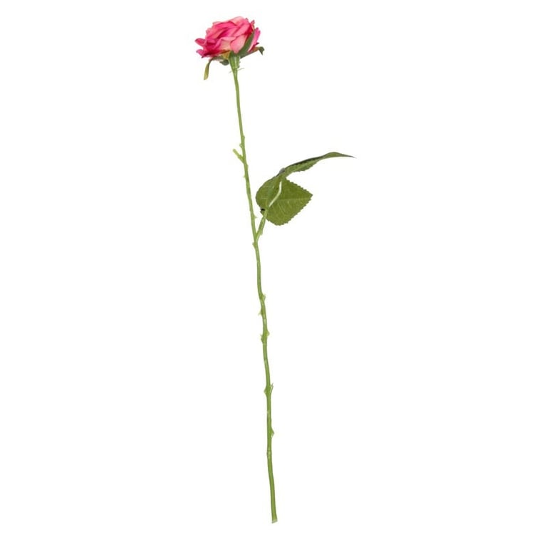 40cm Diamond Rose Fuschia - Elegant Home Decor Floral Centerpiece with Pink Flowers