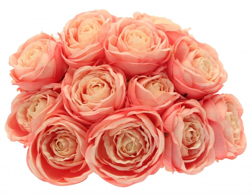 Tea Rose Bunch Pink 40cm Flower Arrangement - Home Decor & Wedding Flowers Bouquet