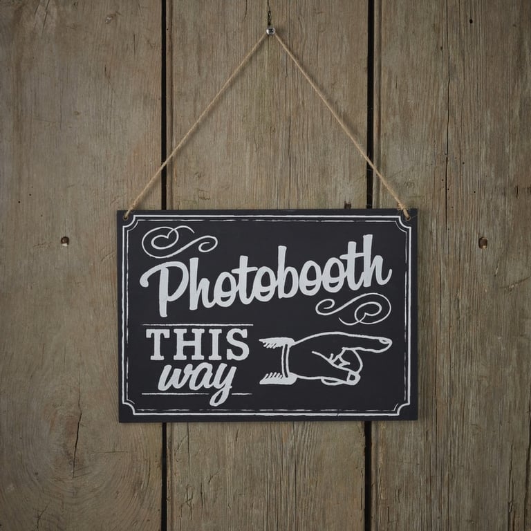 Photobooth Sign - Customizable Party Backdrop for Wedding and Event Photo Booths