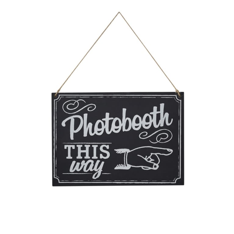 Photobooth Sign - Customizable Party Backdrop for Wedding and Event Photo Booths