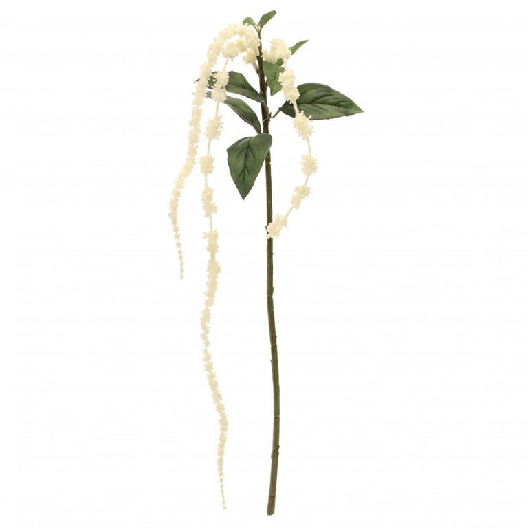 Tassle Flowers Spray Cream - 65cm Long Floral Decoration Home Decor Accessory