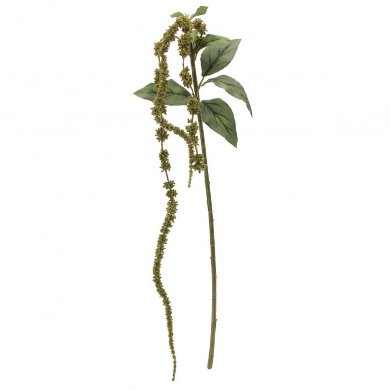 Green Tassle Flowers Spray - 65cm Long Artificial Floral Decorations for Home & Garden Decoration